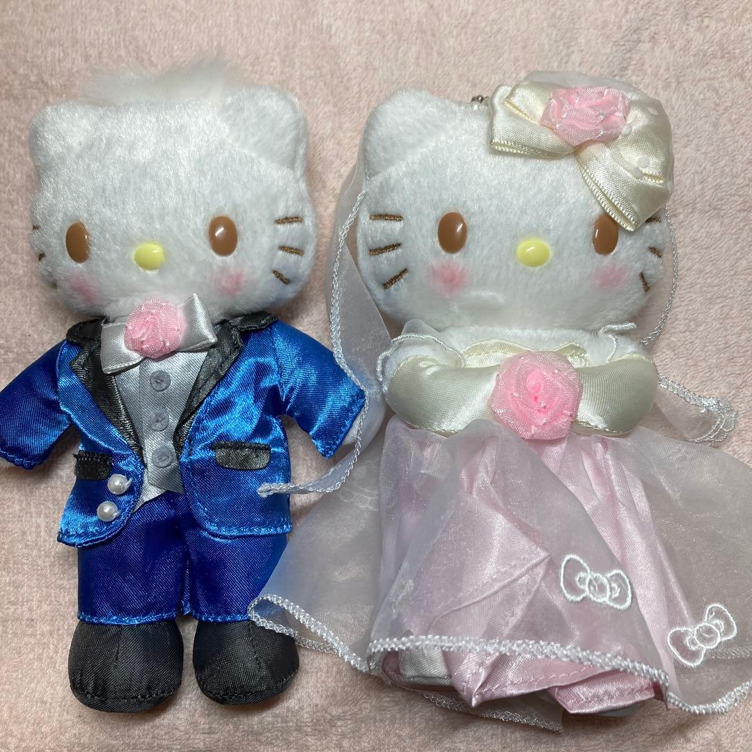 レア　サンリオ　ハローキティ　ダニエル　ウエディングドール　ぬいぐるみ　平成