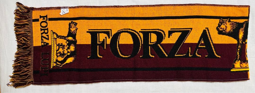 【美品】ローマ　マフラータオル　イタリア　サッカー　FORZA ROMA