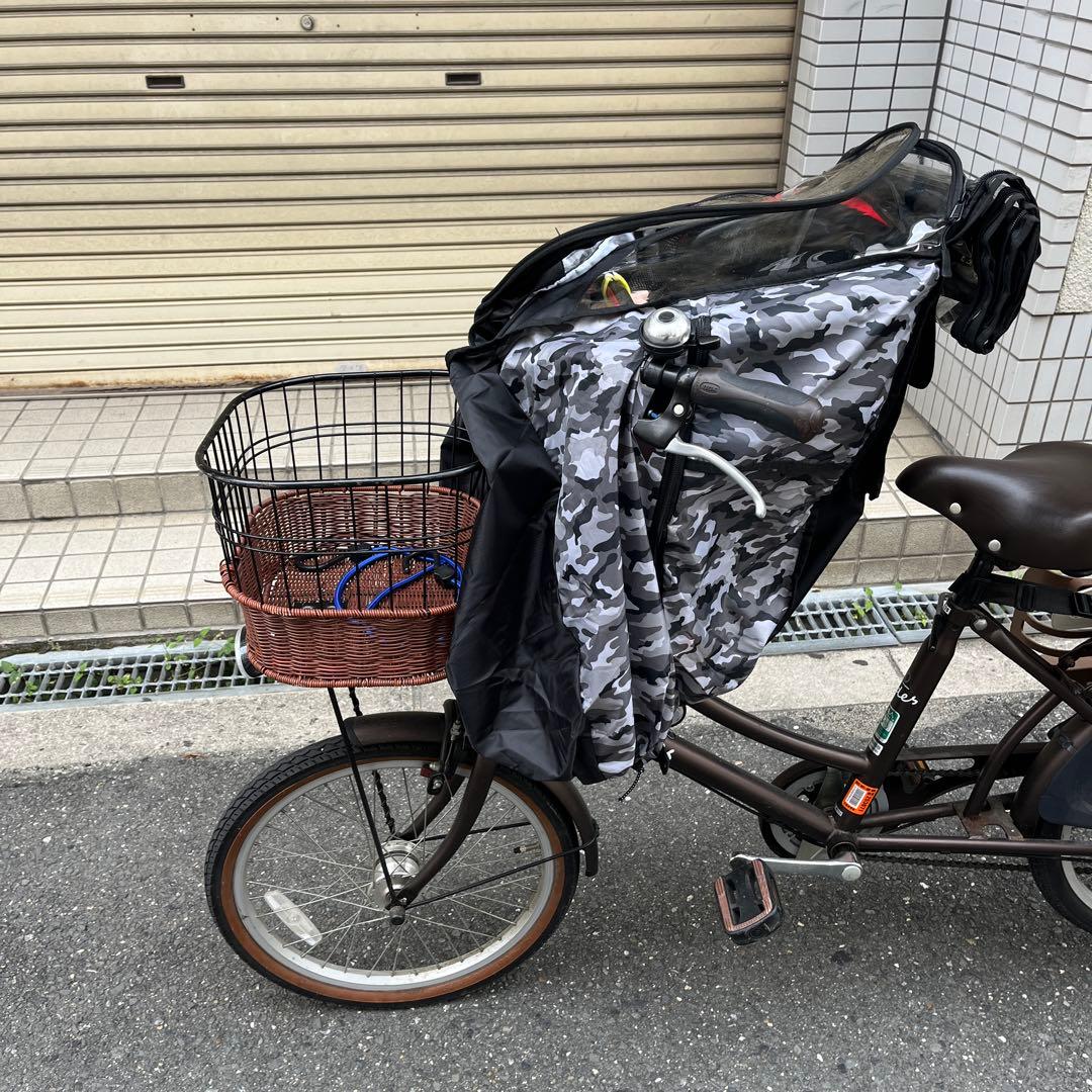 【引き取り限定】非電動チャイルドシート付き 自転車