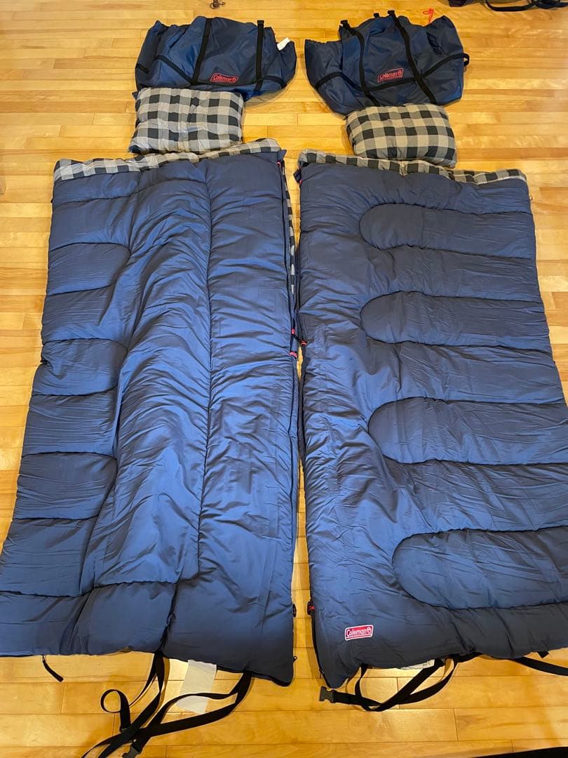 Coleman NANOOK 寝袋 ２個セット 連結可 枕付