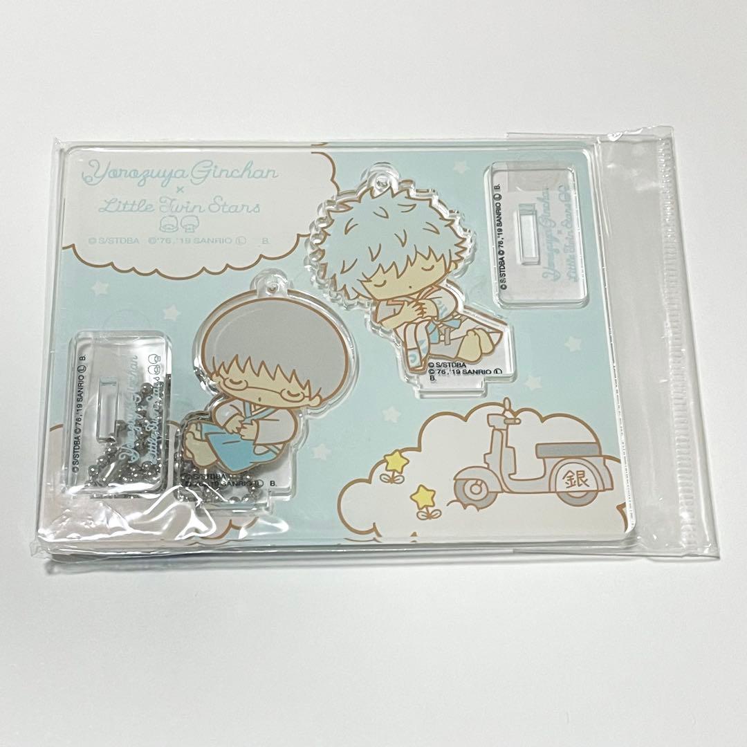 日本限定【銀魂】銀時&新八 アクリルマスコットプレート【サンリオコラボ第2弾】
