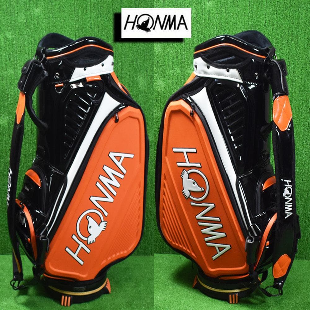 t*6様 HONMA GOLF 3点式ショルダーキャディバッグ9型【オレンジ】中