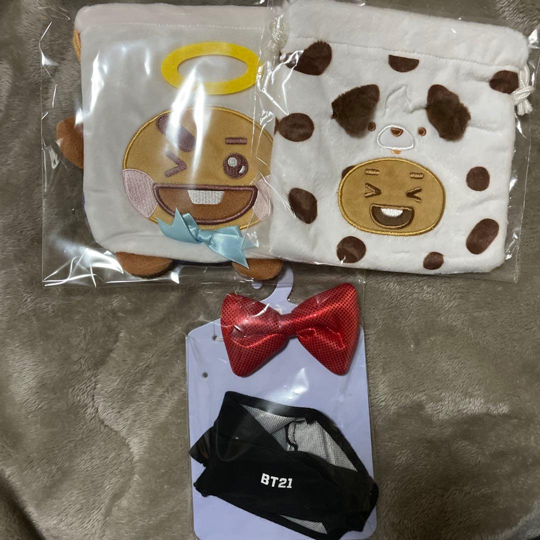 BT21 SHOOKYぬいぐるみ・マスコット・クッション・ひざ掛け22点セット