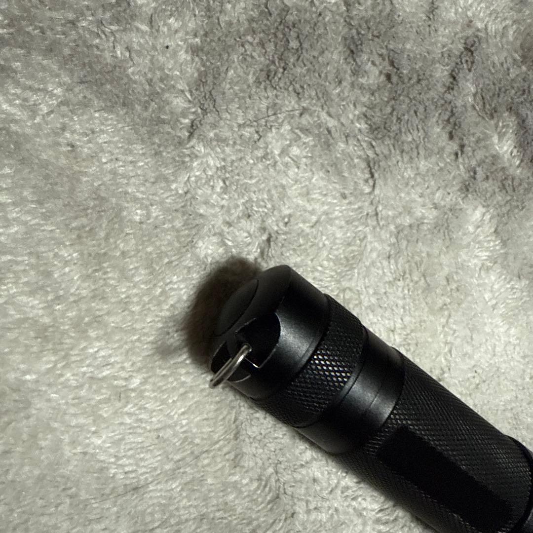 コンパクト懐中電灯 黒