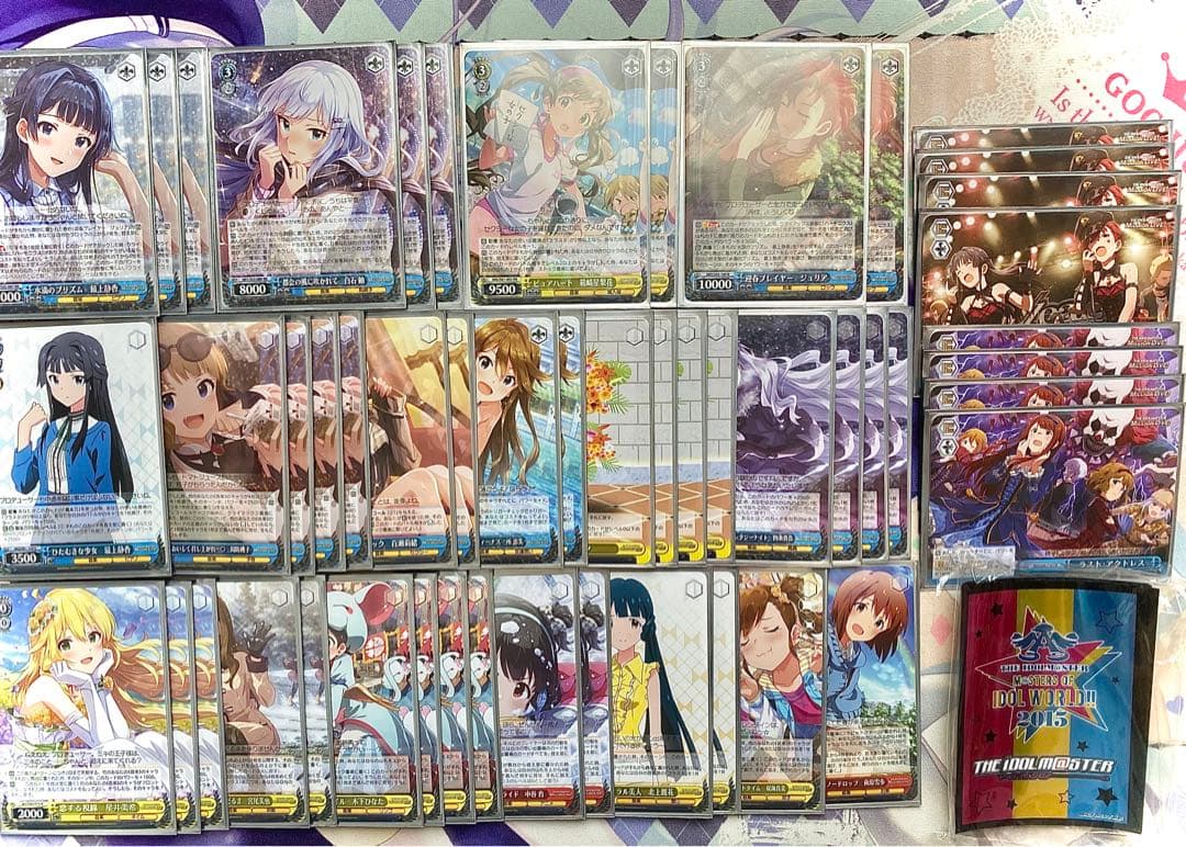 中*島様 ヴァイスシュバルツ引退品　サイン4枚、デッキ6個、RR.SR多数