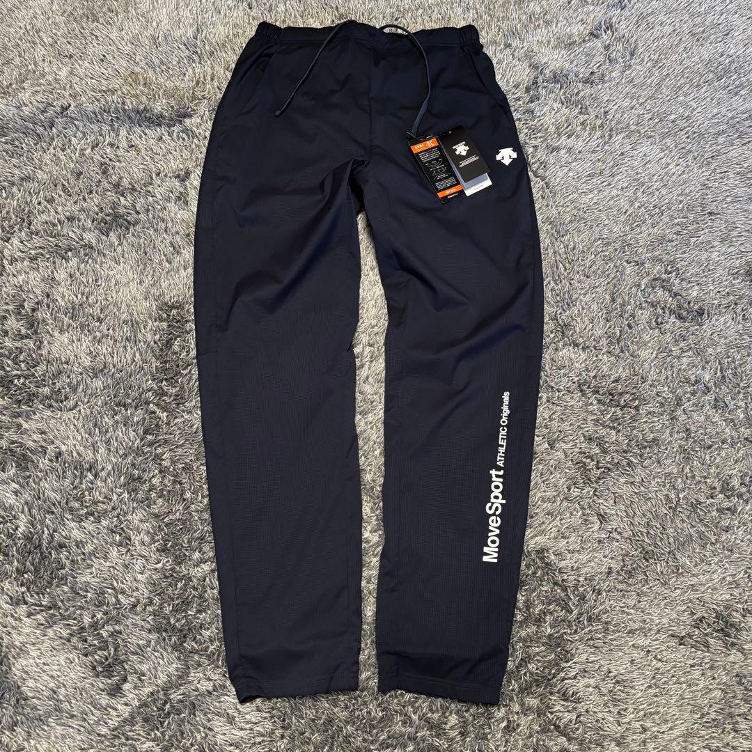 ■新品■　デサント　メンズ2XL　ロングパンツ　ネイビー ナイロンパンツ