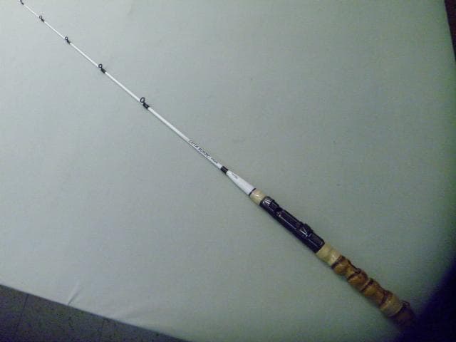(080)手作りテトラ竿【伊勢エビ釣りなど】(全長120cm)【負荷重り20号)