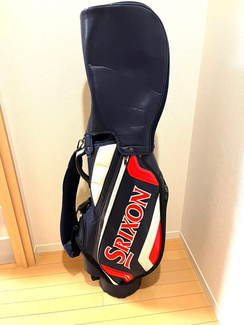 ダ*ー様 スリクソン　軽量キャディバッグ　トリコロールカラー　新品ネームタグ