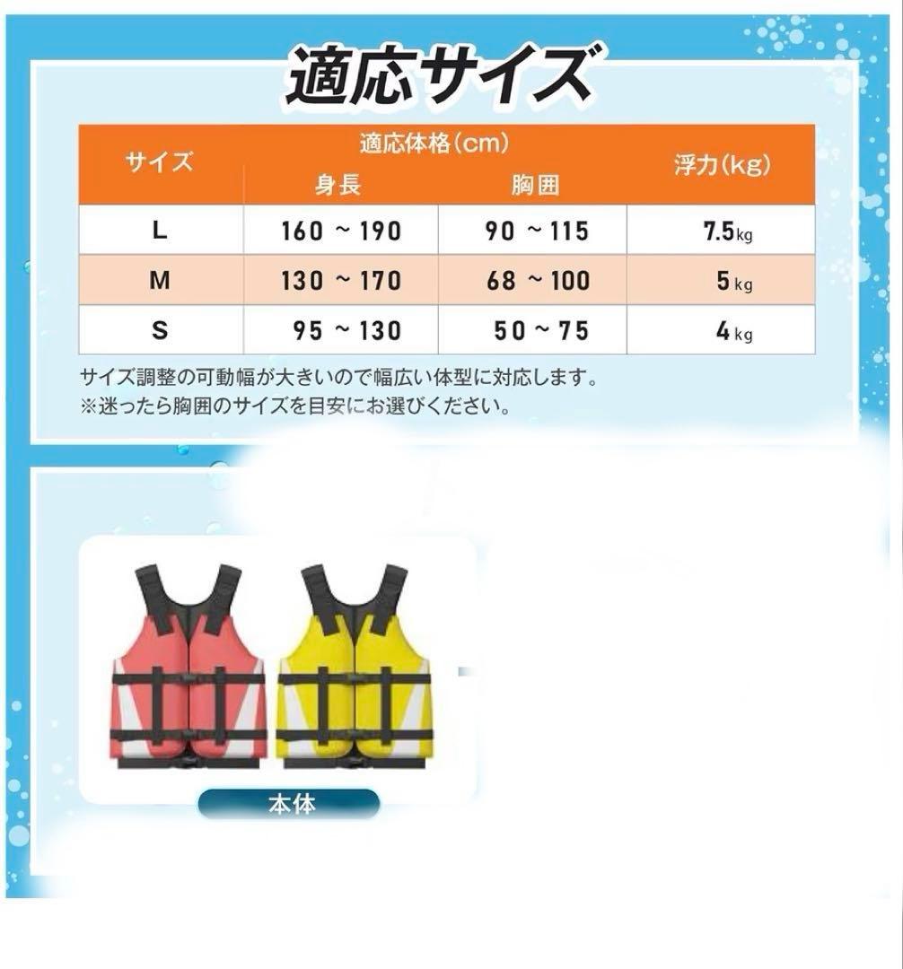 【美品　3枚】WATERGAMES ライフジャケット　浮力測定実施済　大人　子供