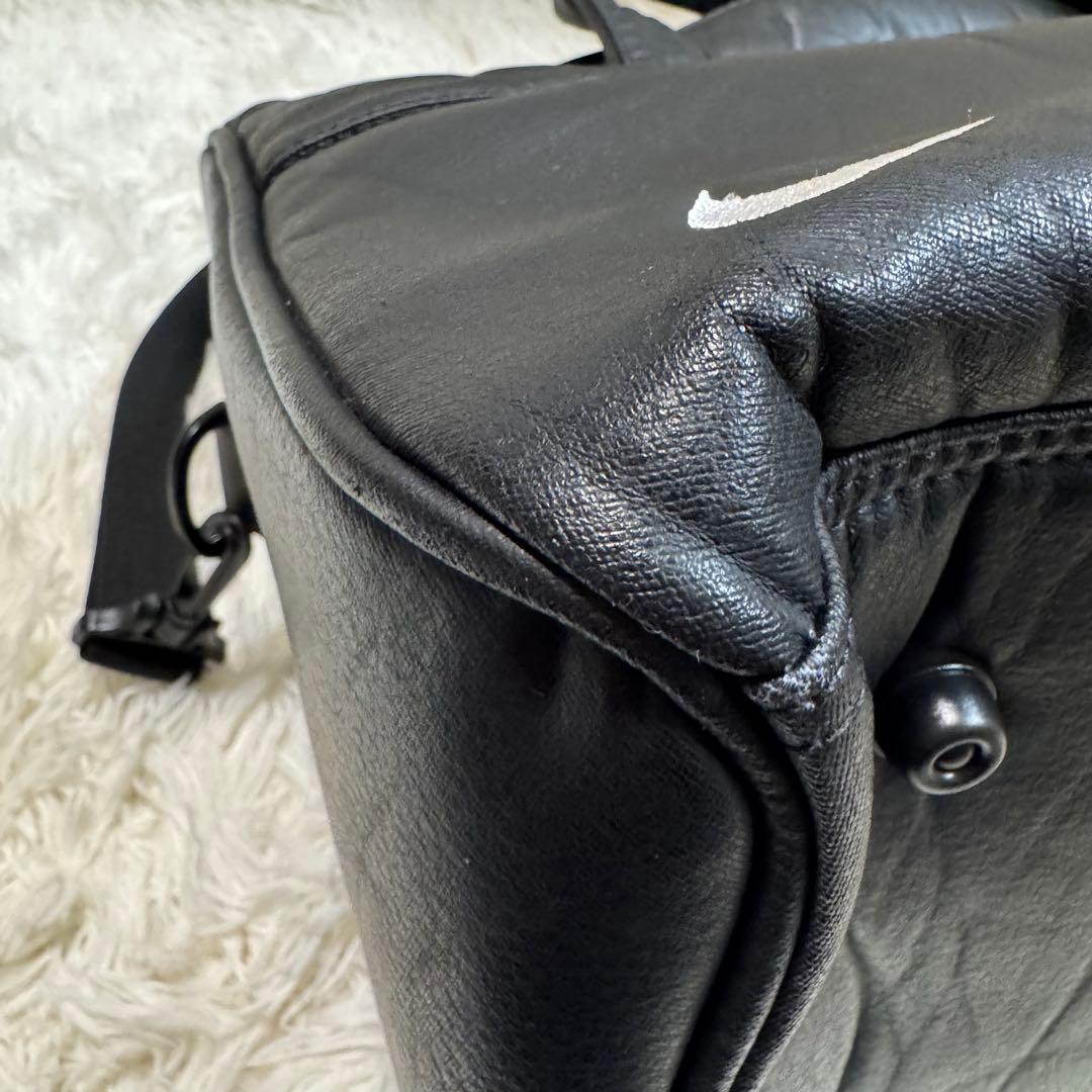 NIKE GOLF ボストンバッグ　フェイクレザー　ブラック　2way